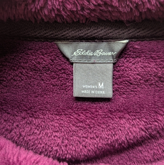 Eddie Bauer Sherpa Fleece Pullover - Size M - Picture 4 of 6